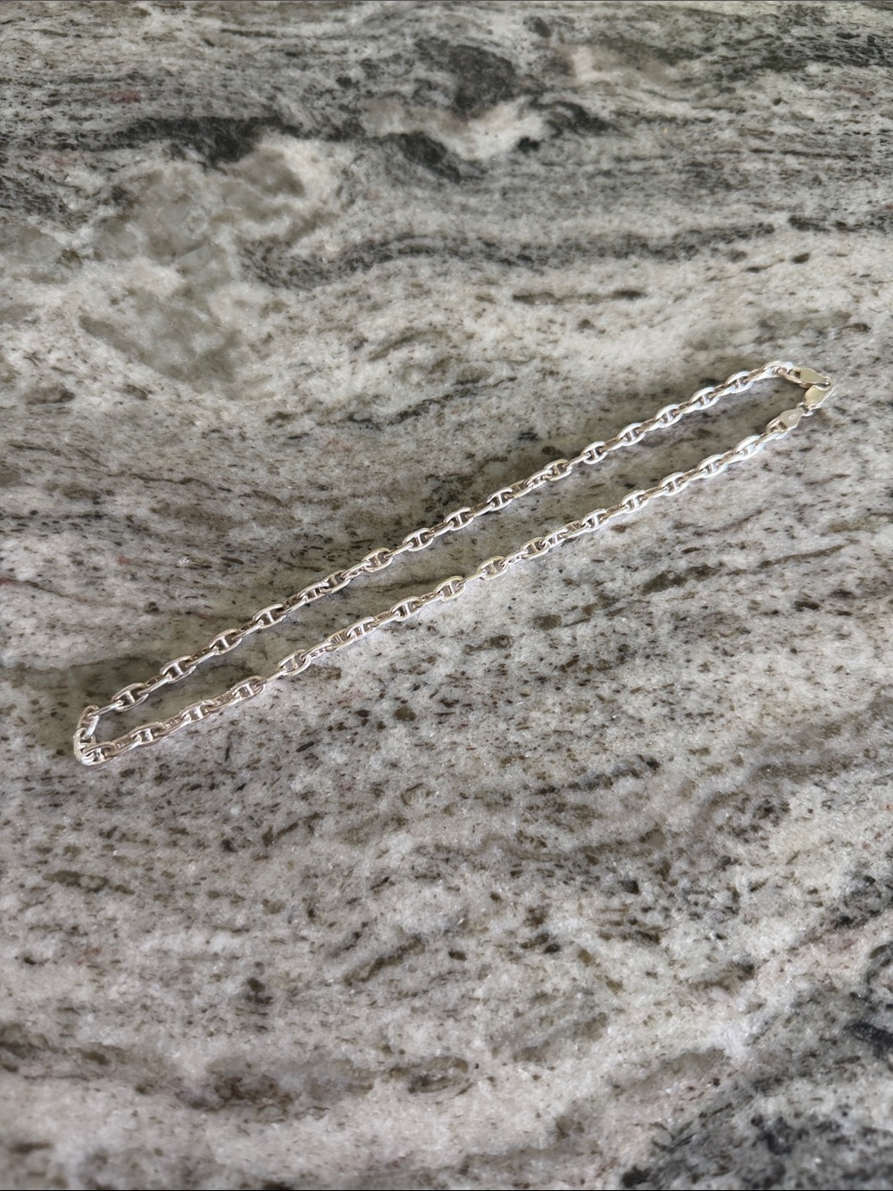 Designer Inspired Sterling Silver Chain Necklace - Picture 2 of 3